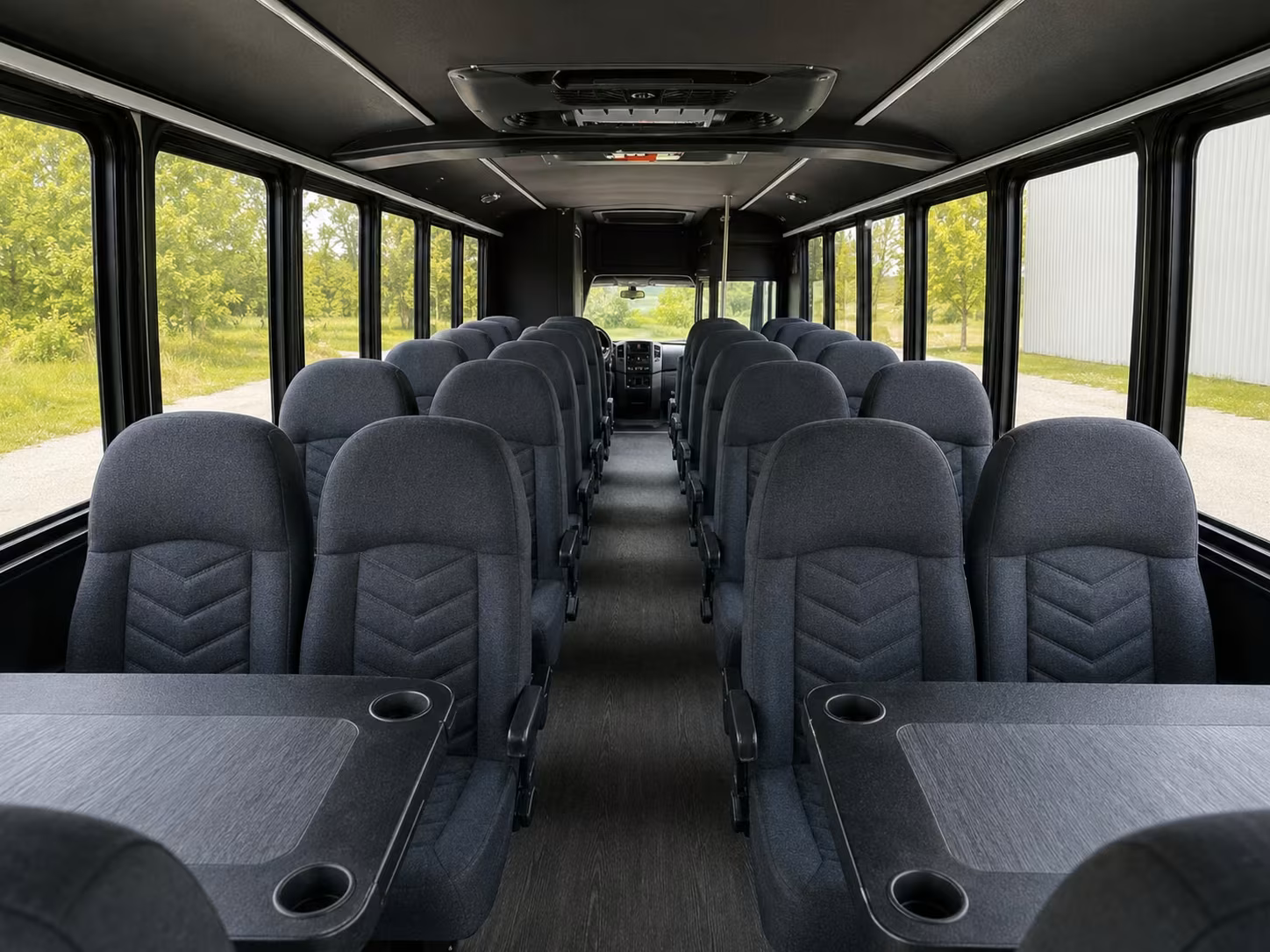 15 passenger minibus inside