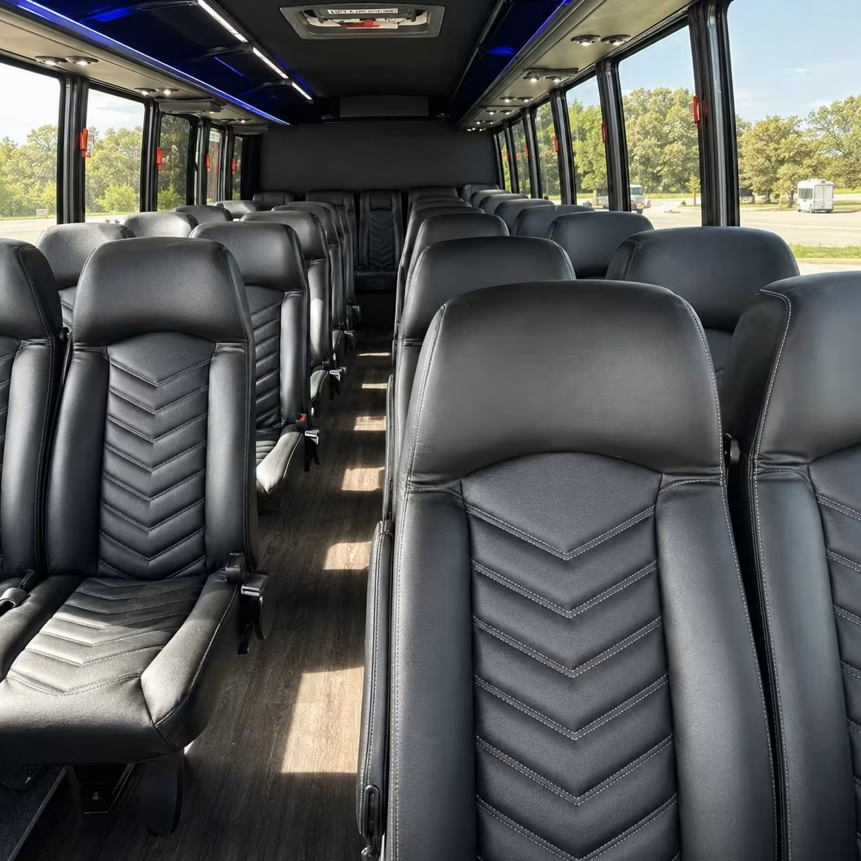25 passenger minibus interior