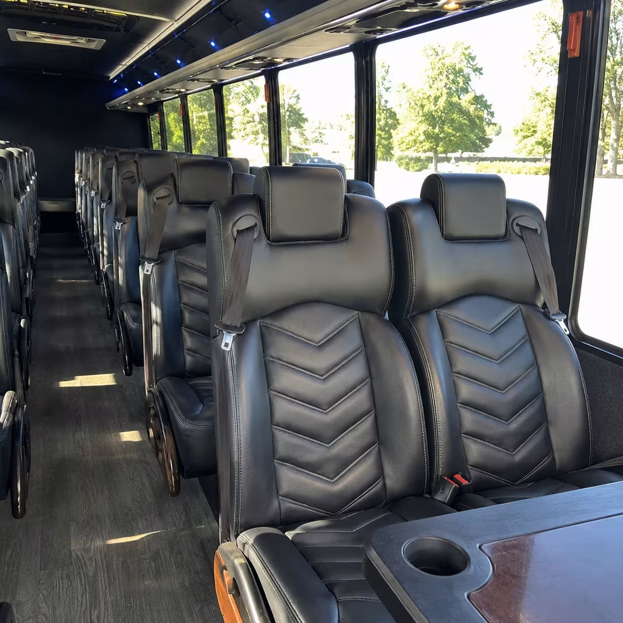 28 passenger minibus interior