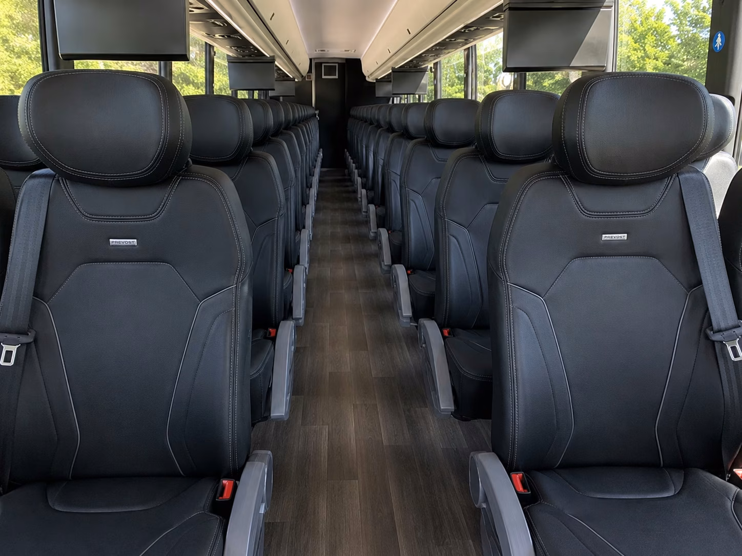 charter buses for large canton prom groups heading out together