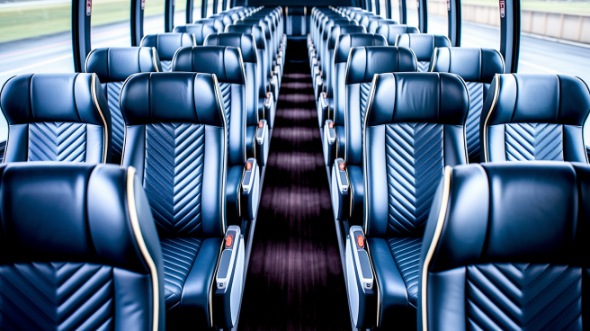 canton 54 passenger charter bus inside