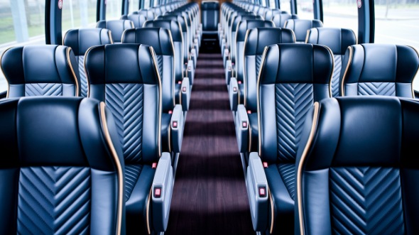 canton 56 passenger charter bus inside