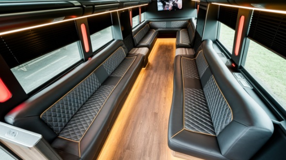 canton party bus rental inside