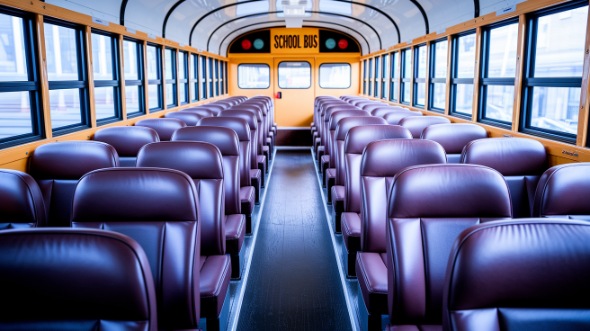 school bus rental interior cleveland